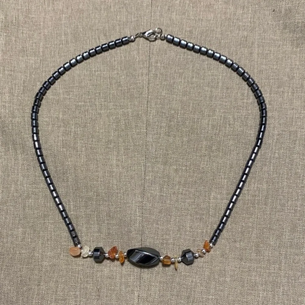 Vintage hematite necklace!